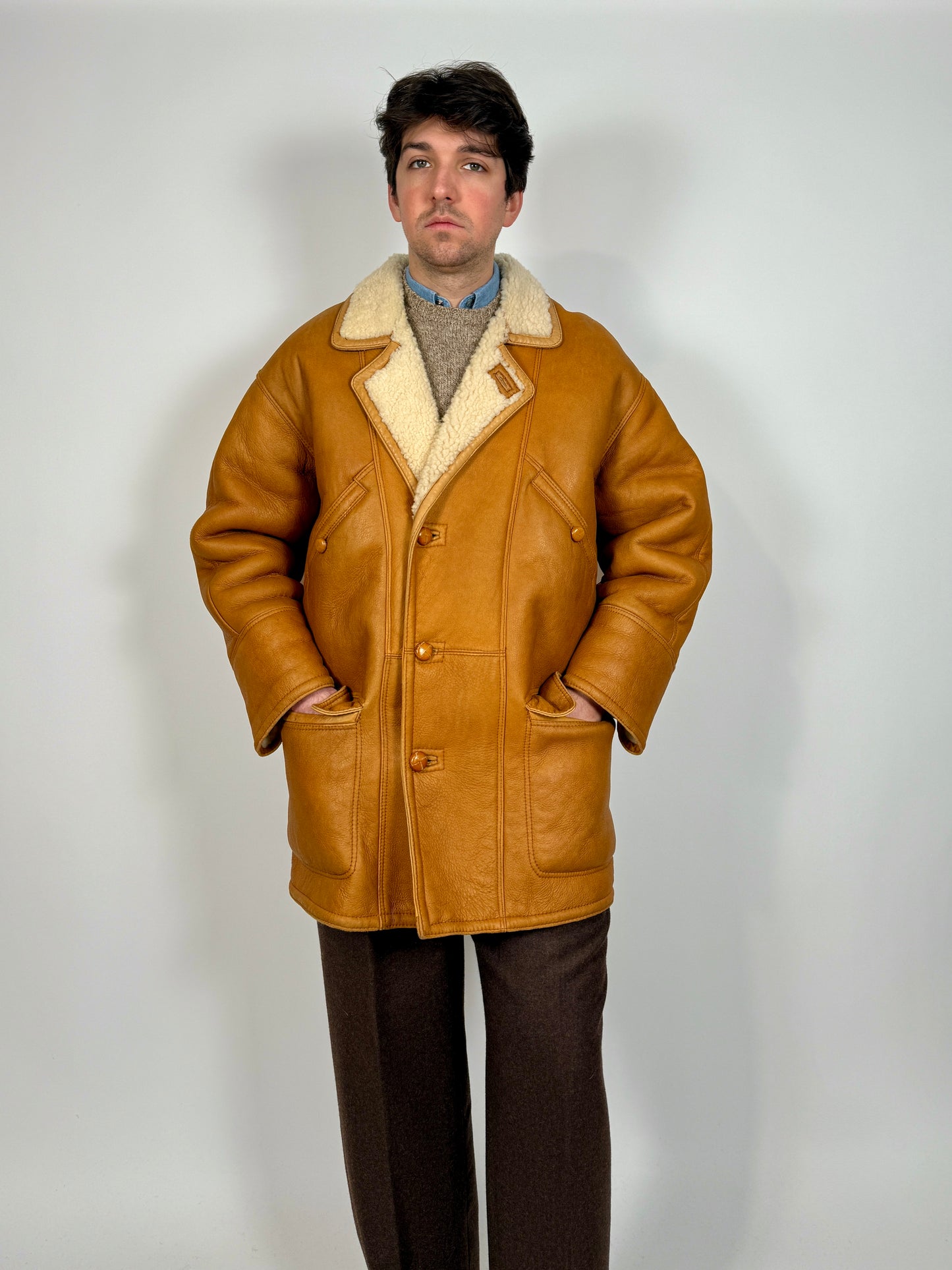 Montone shearling anni ‘70/‘80 - tg. L (50-52)