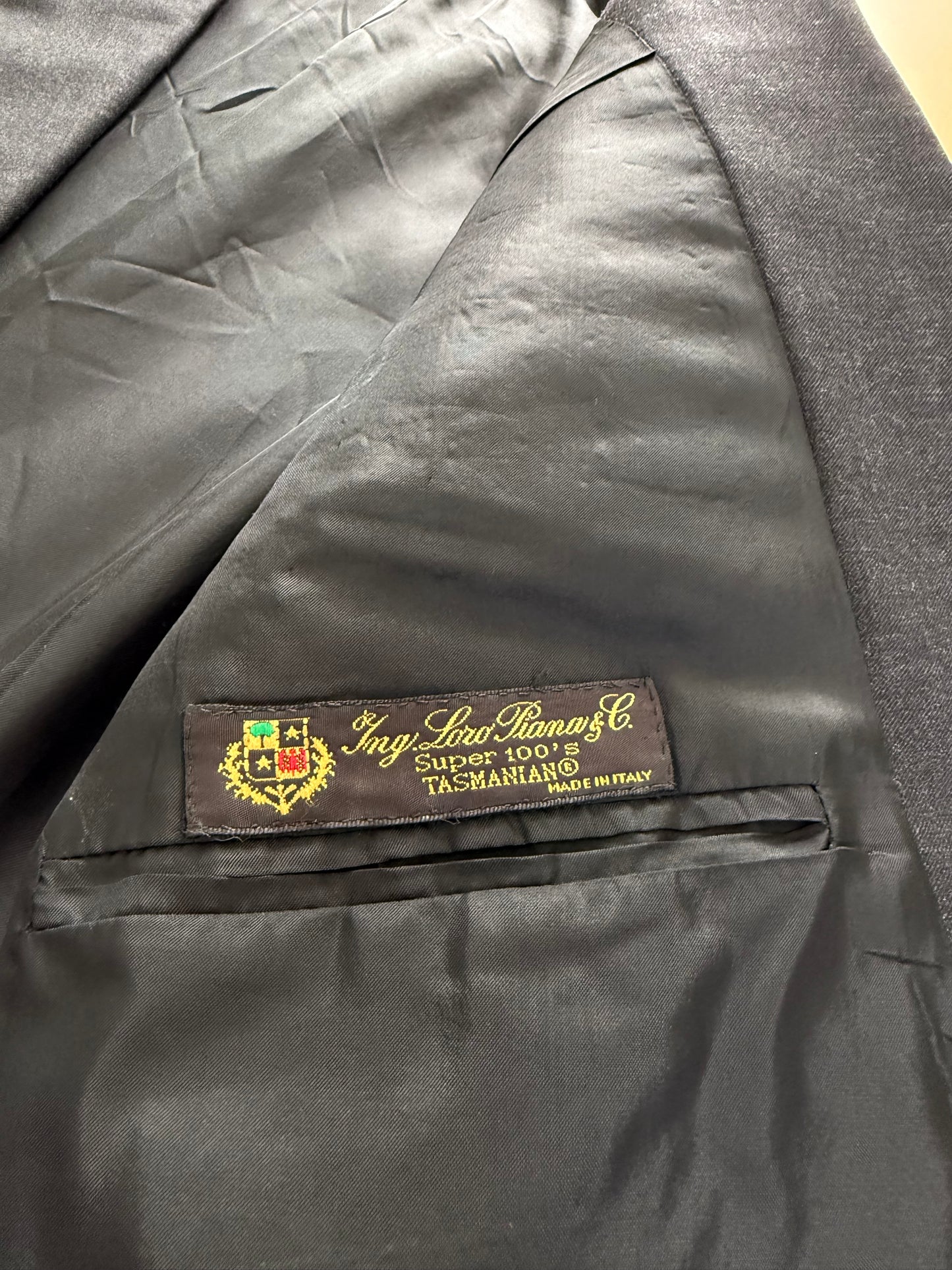 Completo sartoriale flanella pettinata grigio antracite - tg. 52/54, drop basso