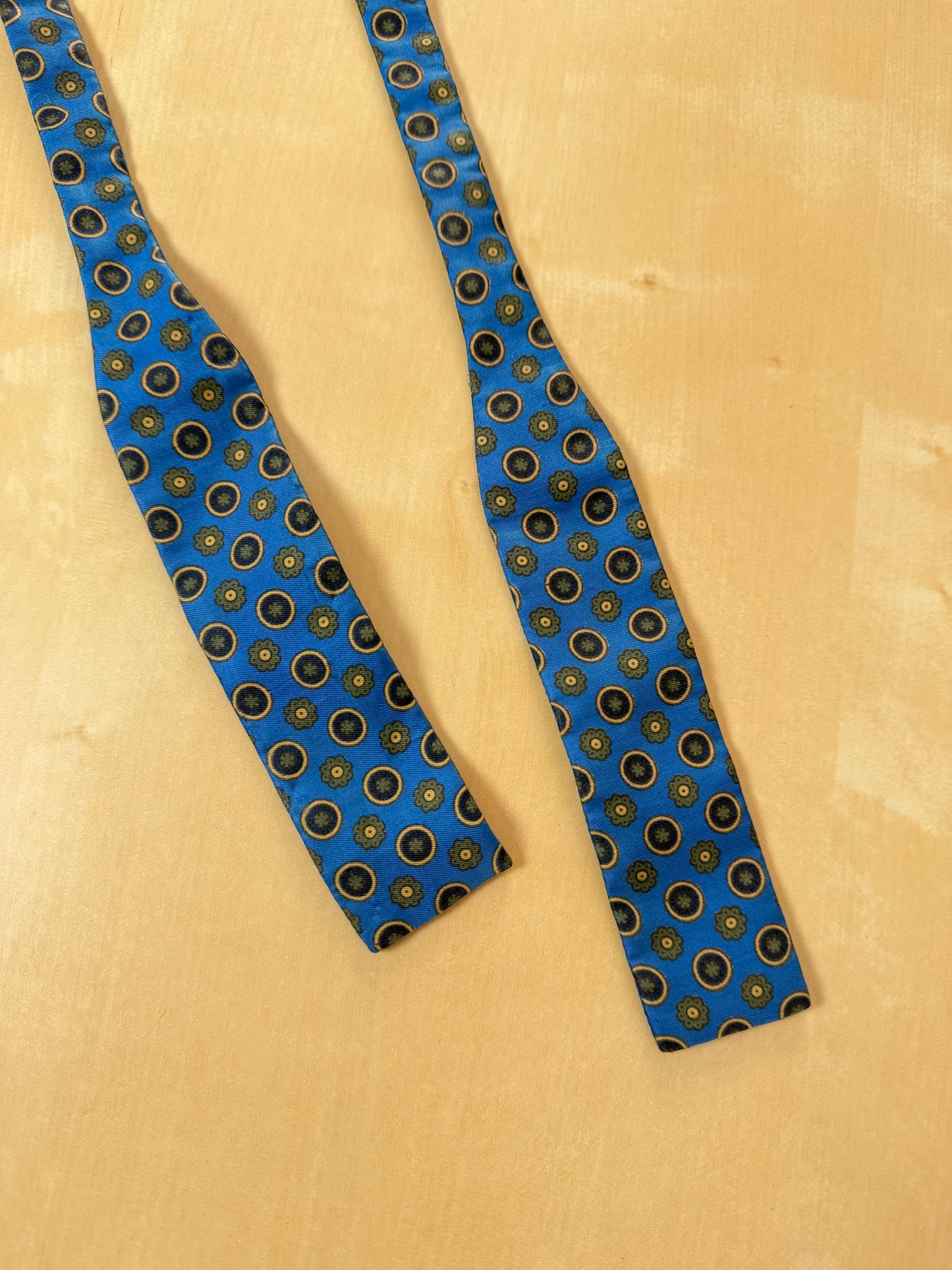 Papillon vintage azzurro micro fantasia