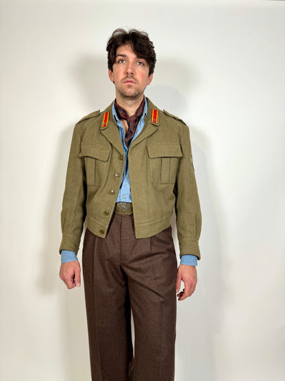 Giubba anni ‘50 esercito italiano CAR 80° Roma - tg. 48