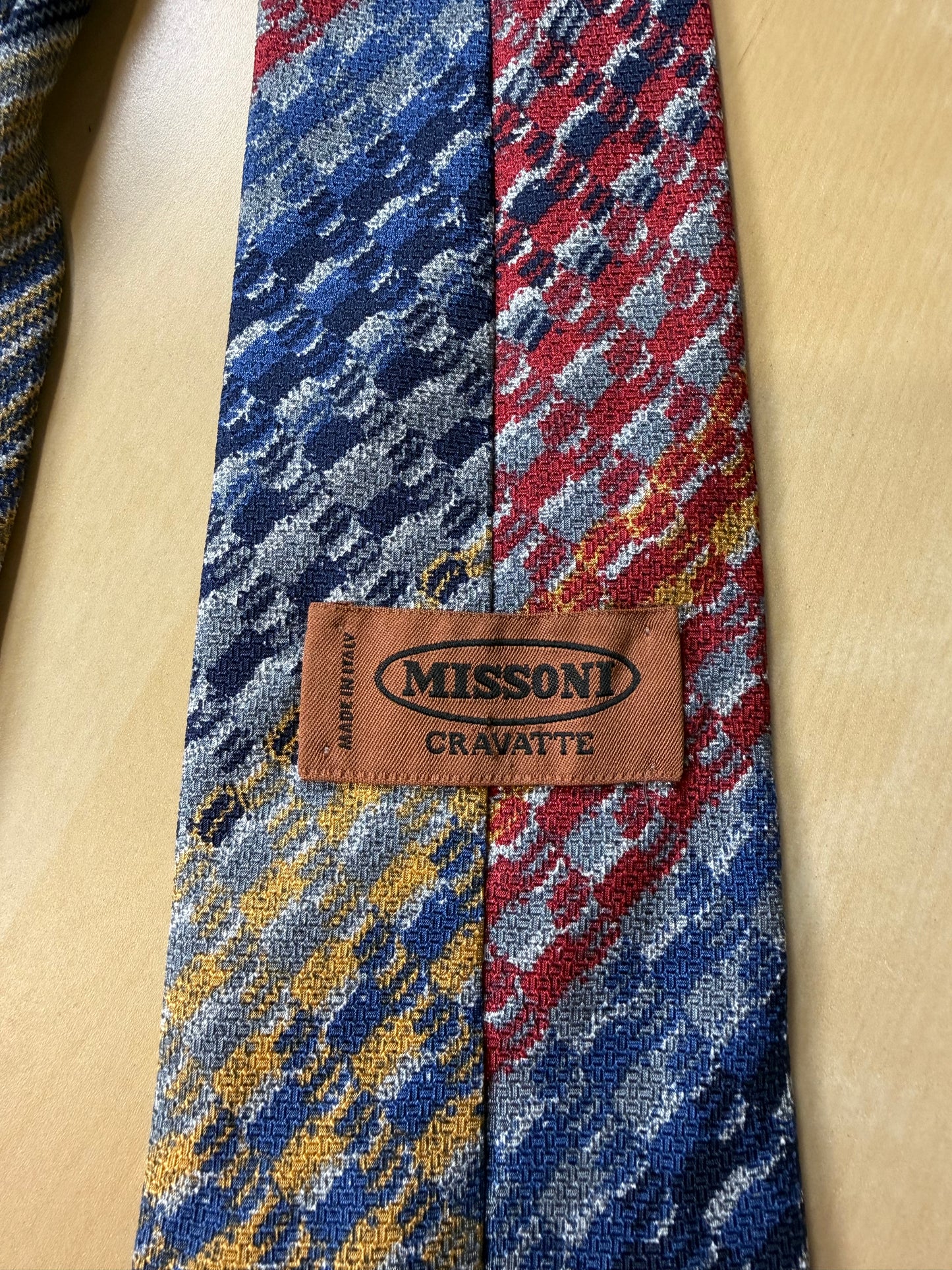 Cravatta Missoni quadretti pittorici