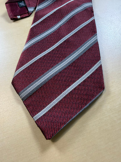 Cravatta Prochownick regimental rosso grigio