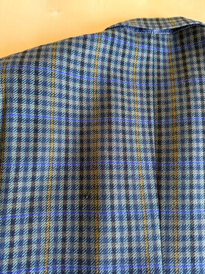Giacca anni ‘80 in lana check finestrata - tg. 52/54