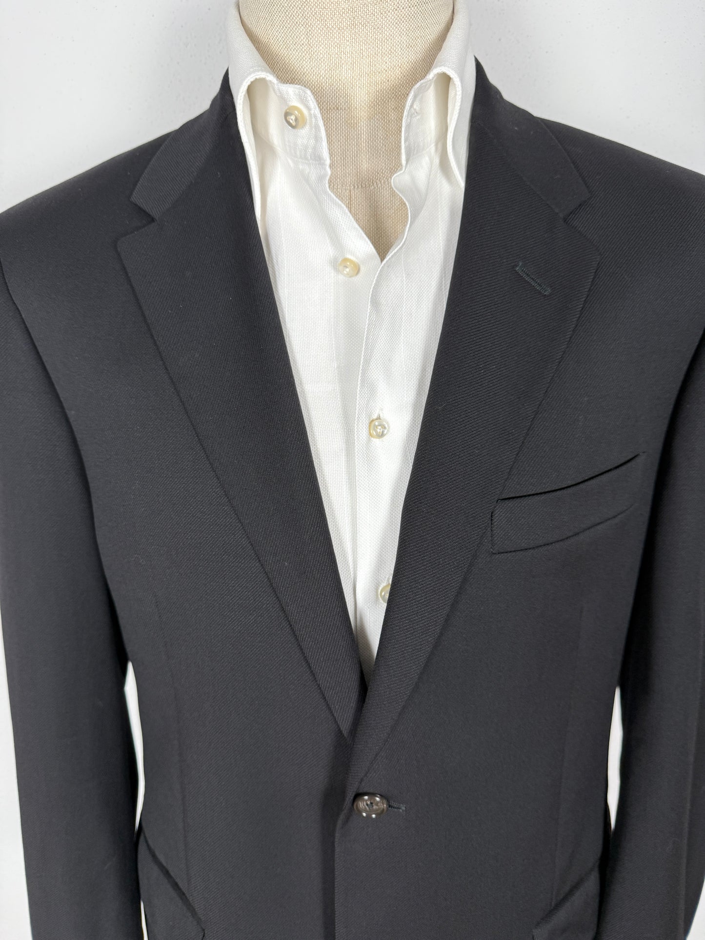 Giacca Corneliani in twill di lana nero - tg. 50/52