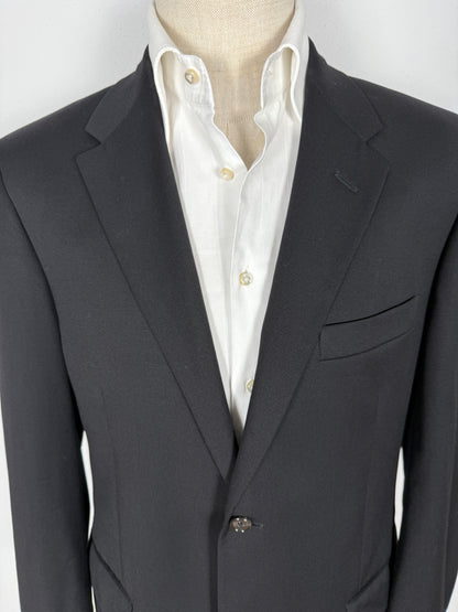 Giacca Corneliani in twill di lana nero - tg. 50/52
