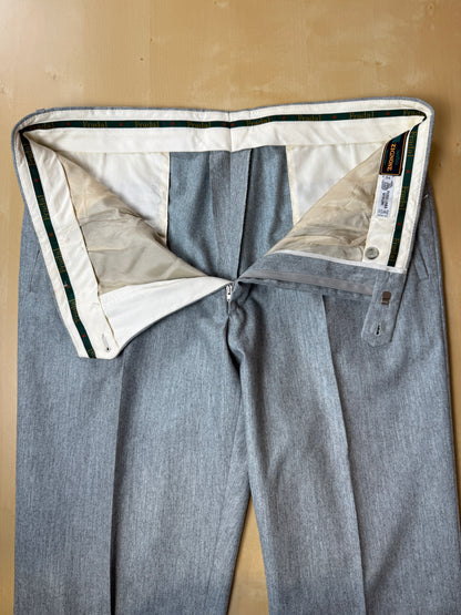 Pantaloni in flanella grigio chiaro anni ‘80 (NOS) - tg. 54