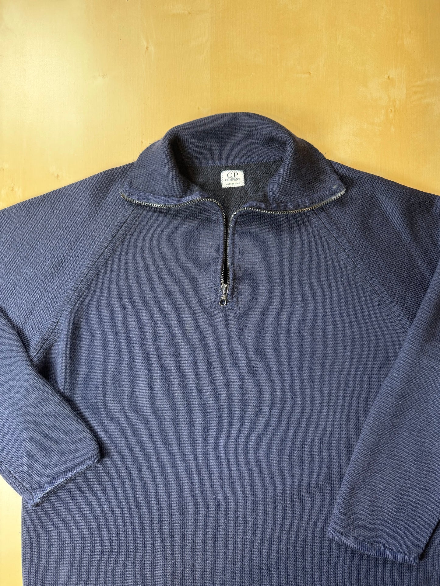 Maglione zip 3/4 CP Company in pura lana - XL