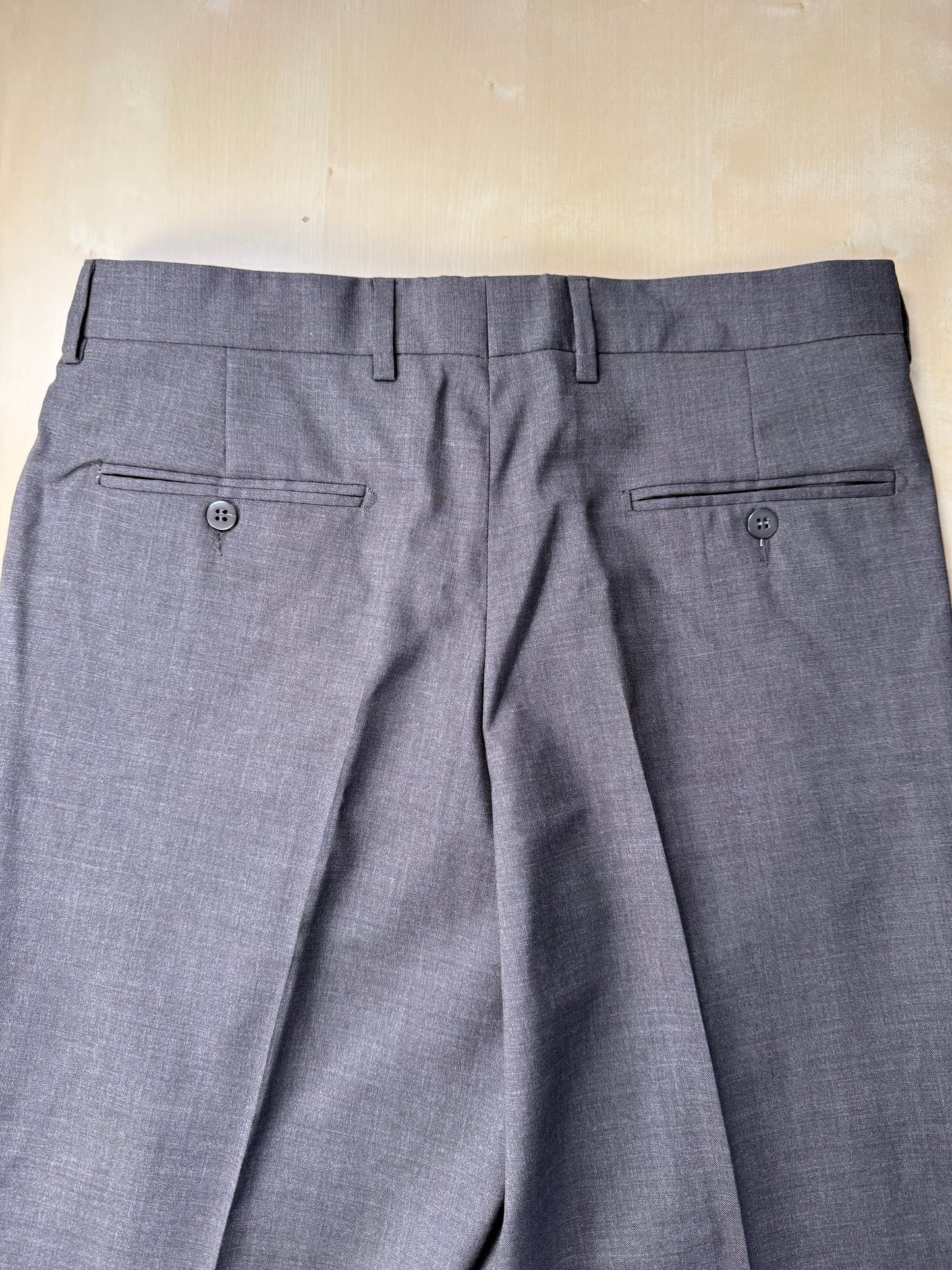 Pantaloni fresco lana marrone anni ‘90 (NOS) - tg. 48