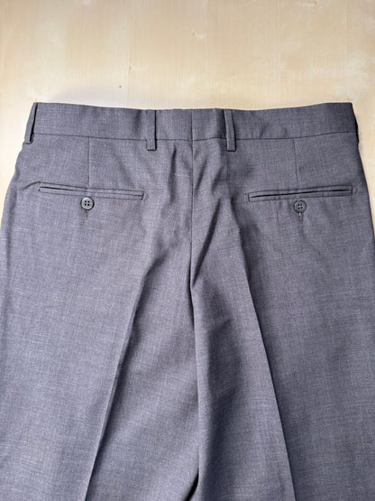 Pantaloni fresco lana marrone anni ‘90 (NOS) - tg. 48