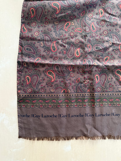 Sciarpa in seta Guy Laroche vintage paisley