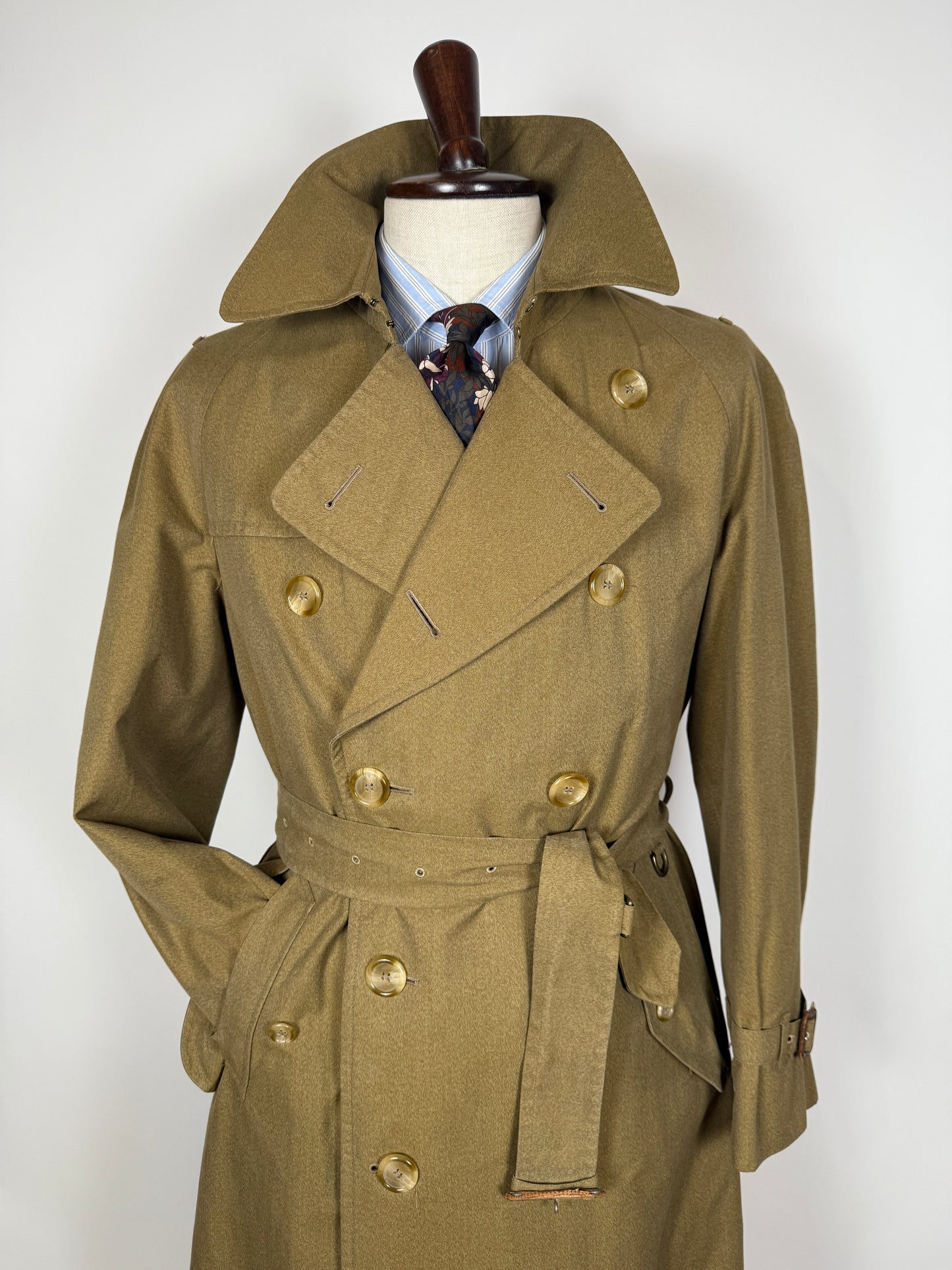 Trench Burberrys anni ‘80 doppiopetto cotone senape  - tg. 48/50