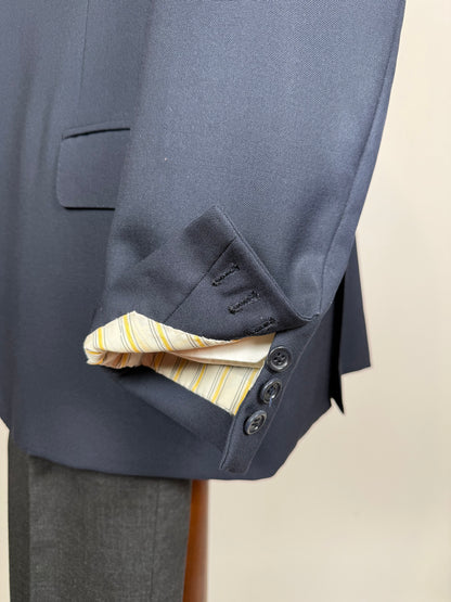 Giacca sartoriale grisaglia blu - tg. 58/60