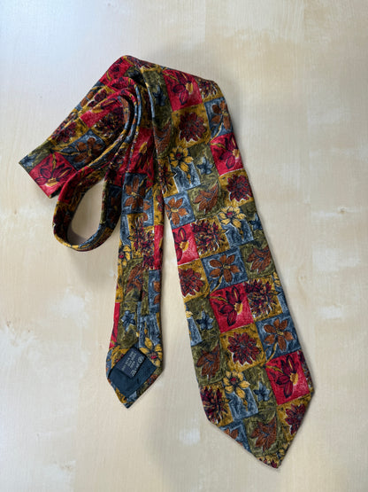 Cravatta Ermenegildo Zegna floreale jacquard