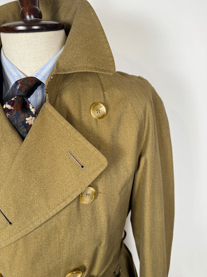 Trench Burberrys anni ‘80 doppiopetto cotone senape  - tg. 48/50