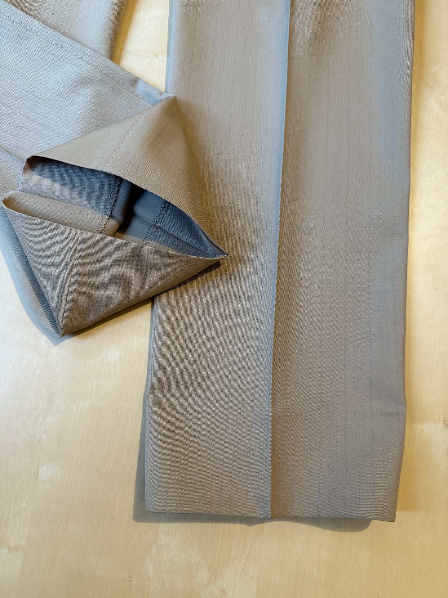 Completo doppiopetto Forall anni '70/'80 in twill beige (NOS) - tg.48