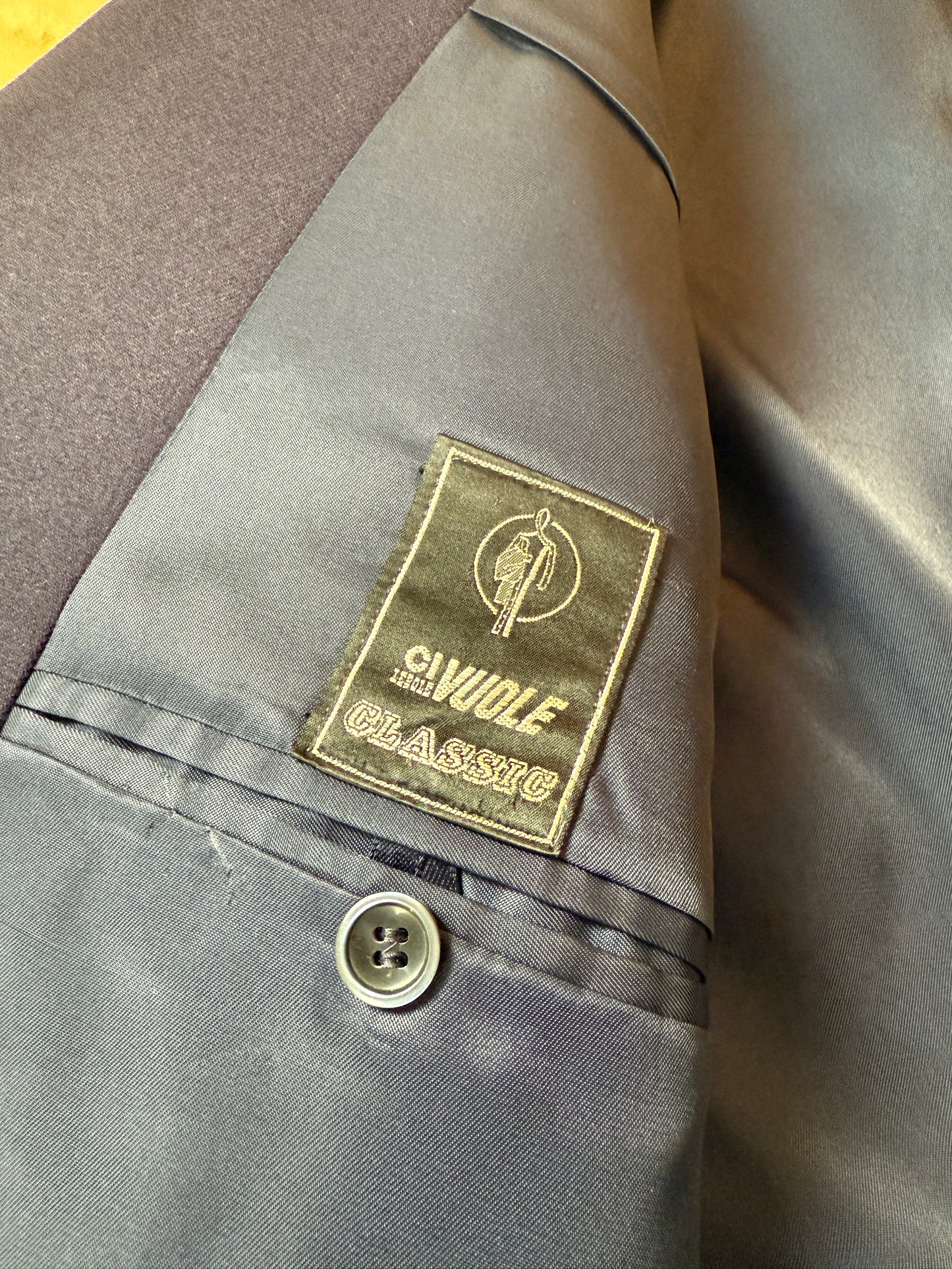 Completo anni ‘60 flanella blu - tg. 46