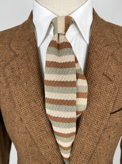 Cravatta Yves Saint Laurent maglia di cotone a righe