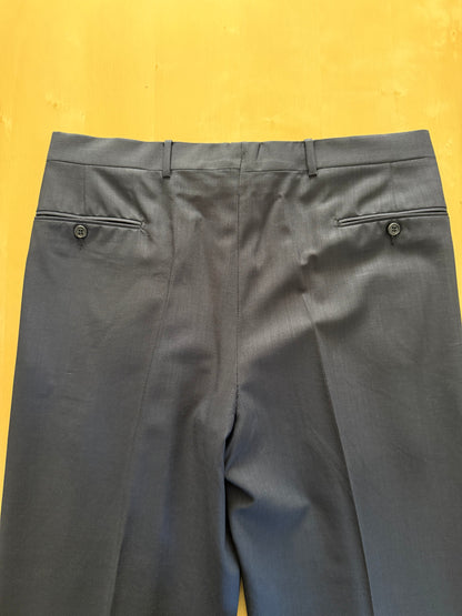 Completo fresco lana blu Trussardi anni '90 - tg. 50