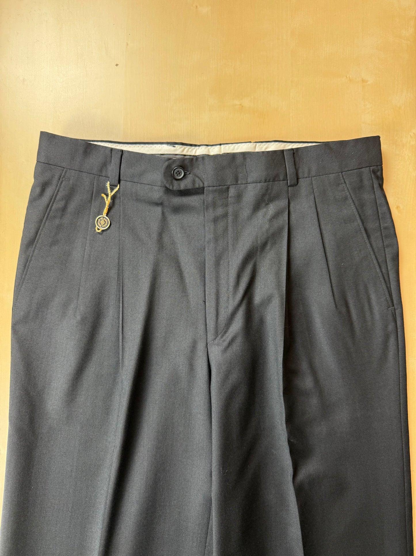 Pantaloni fresco lana blu notte anni '90 (NOS) - tg. 48