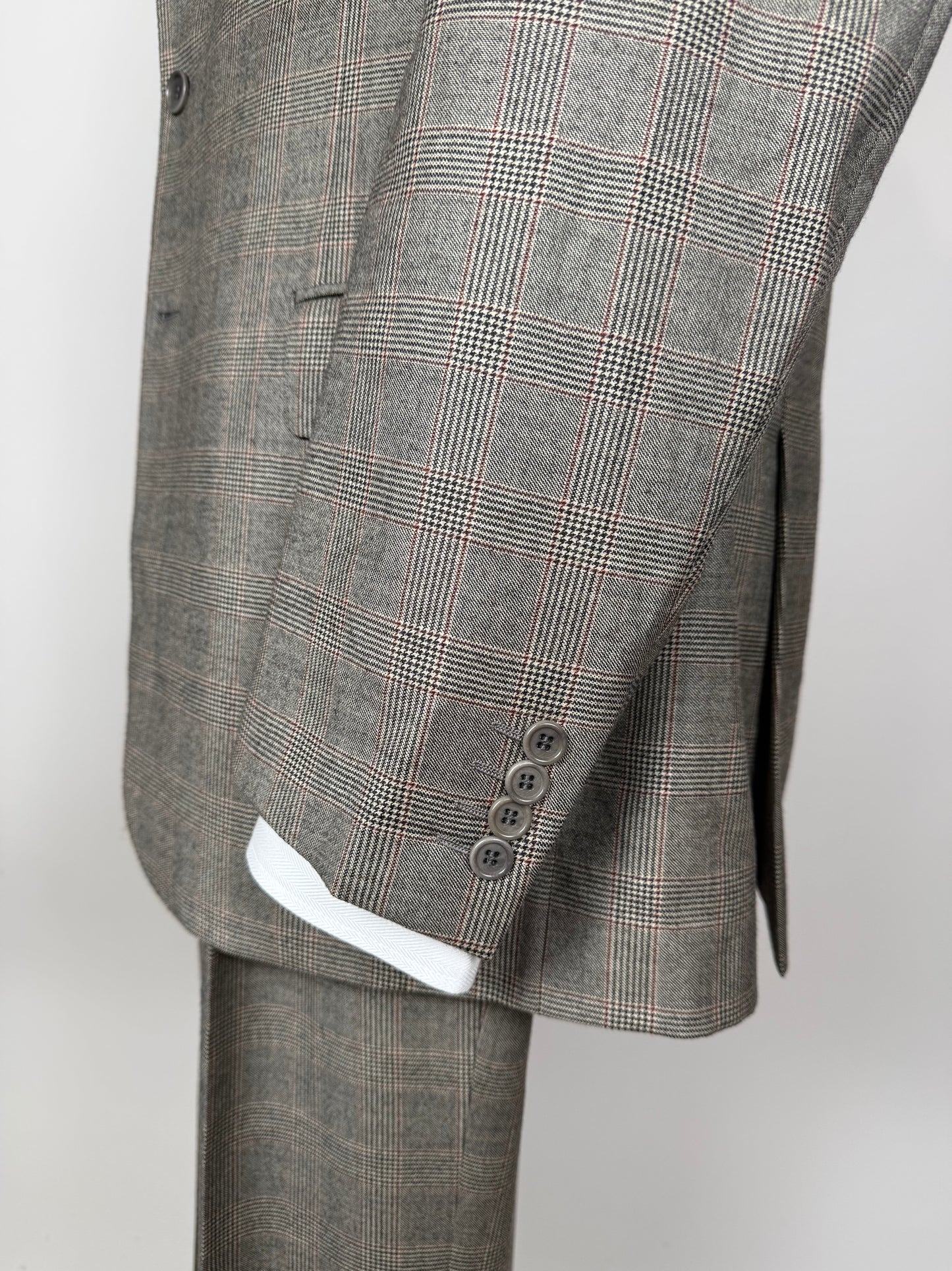 Completo Pierre Cardin principe di Galles flanella leggera - tg. 54