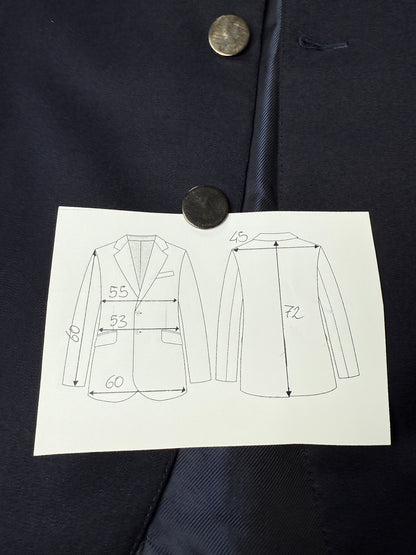 Blazer navy sartoriale anni ‘70 - tg. 50