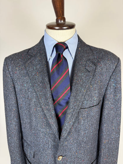 Giacca De Paz donegal tweed blu - tg. 56