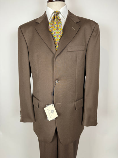 Completo anni ‘90 in twill marrone/cachi (NOS) - tg. 56