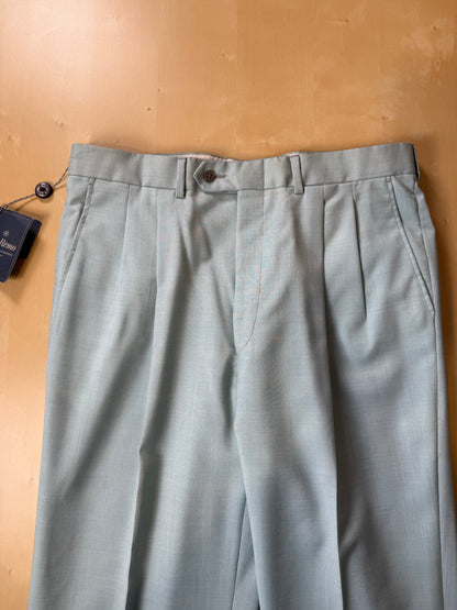 Pantaloni fresco lana turchese anni ‘80 (NOS) - tg. 50/52