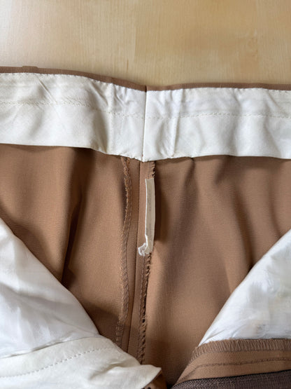 Completo 3 pezzi anni ‘70 twill pettinato beige - tg. 44