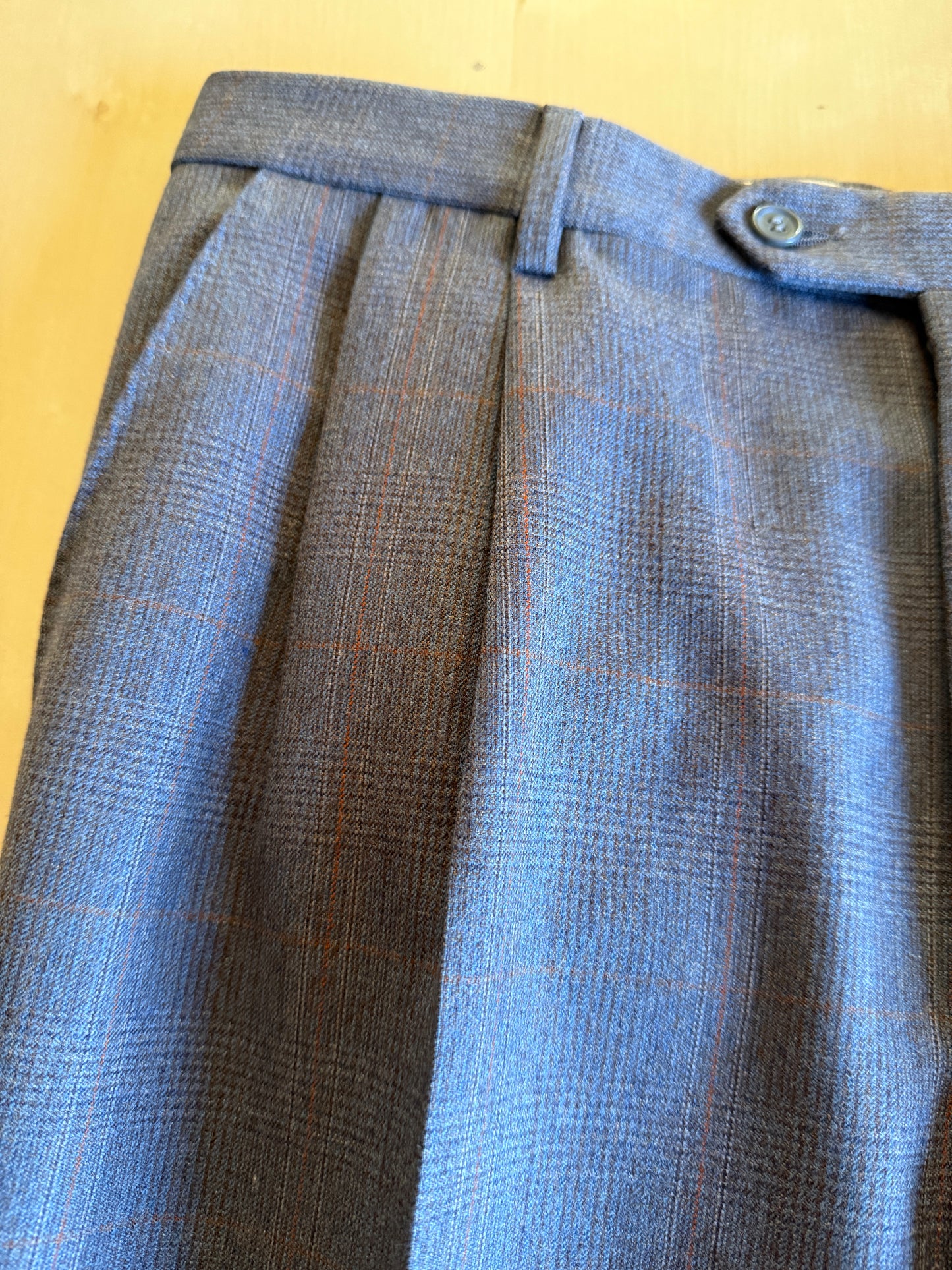 Completo doppiopetto anni ‘70/‘80 flanella principe di Galles (NOS) - tg. 48