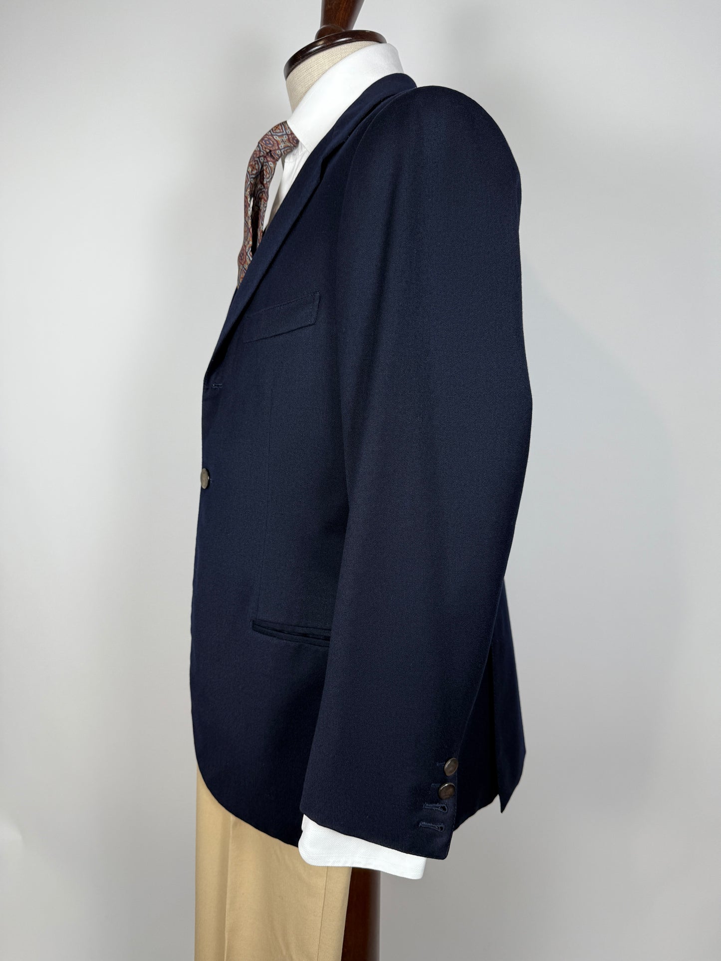 Blazer navy sartoriale anni ‘70 - tg. 50