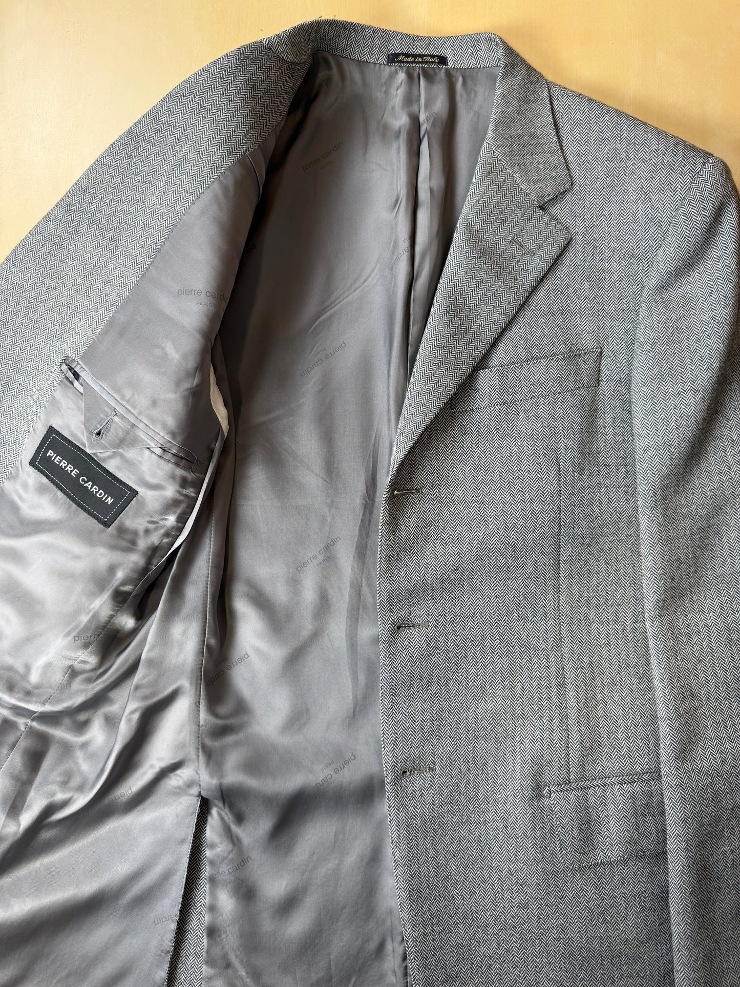 Giacca Pierre Cardin anni ‘90 spigato grigio - tg. 50