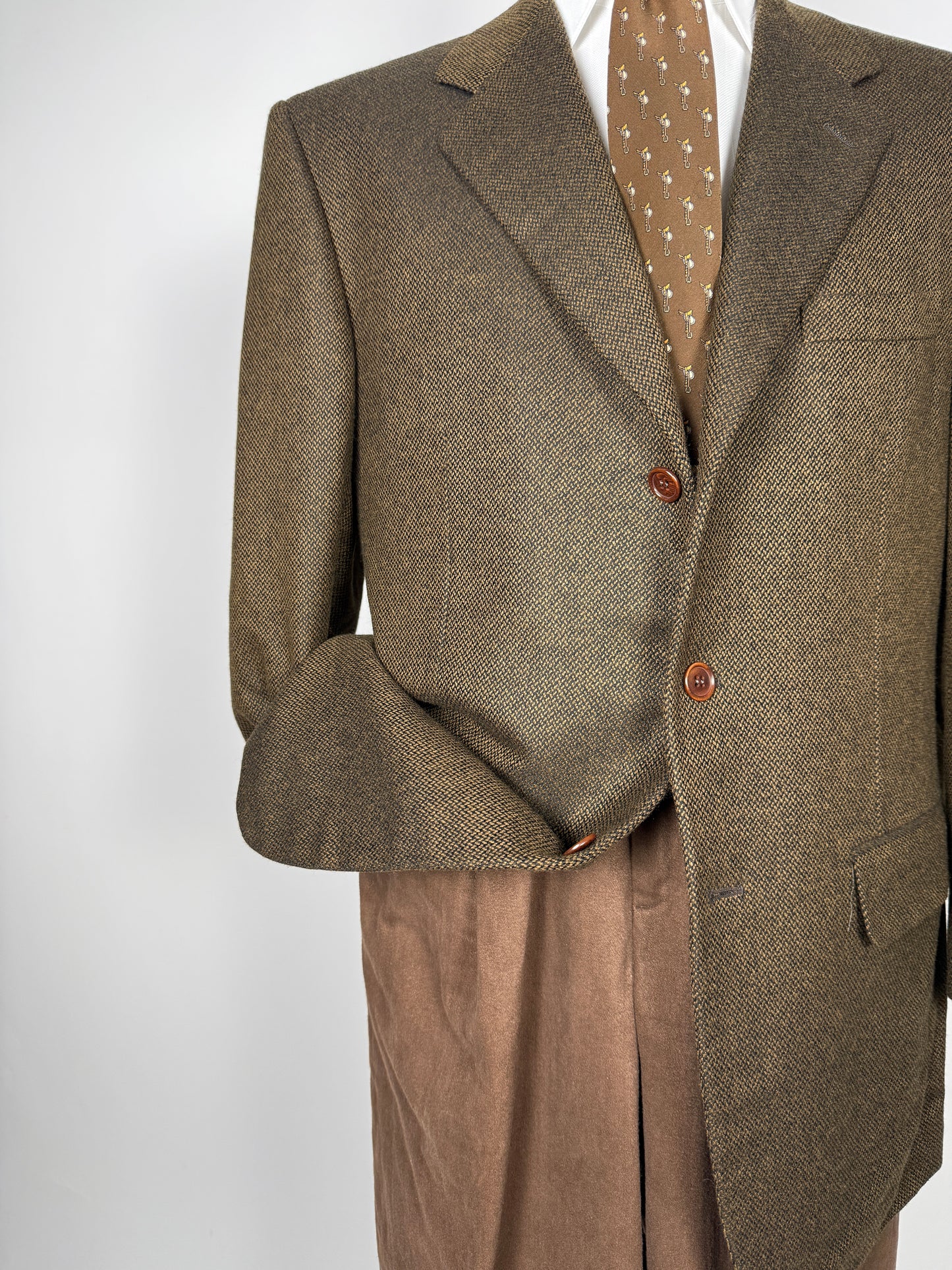 Giacca in puro cashmere tessuto Loro Piana - tg. 52