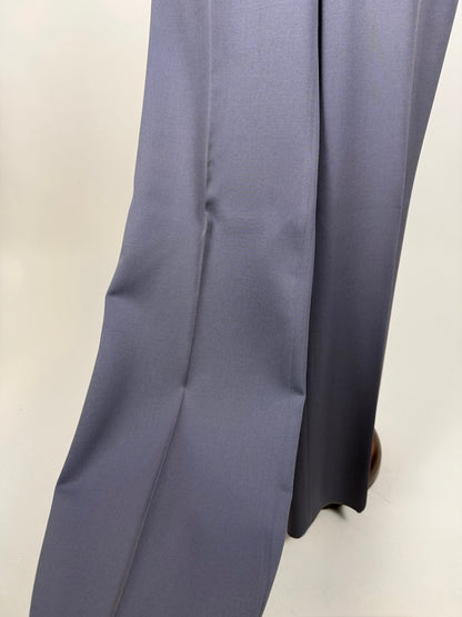 Pantaloni anni ‘70 twill di lana carta da zucchero (NOS) - tg. 46