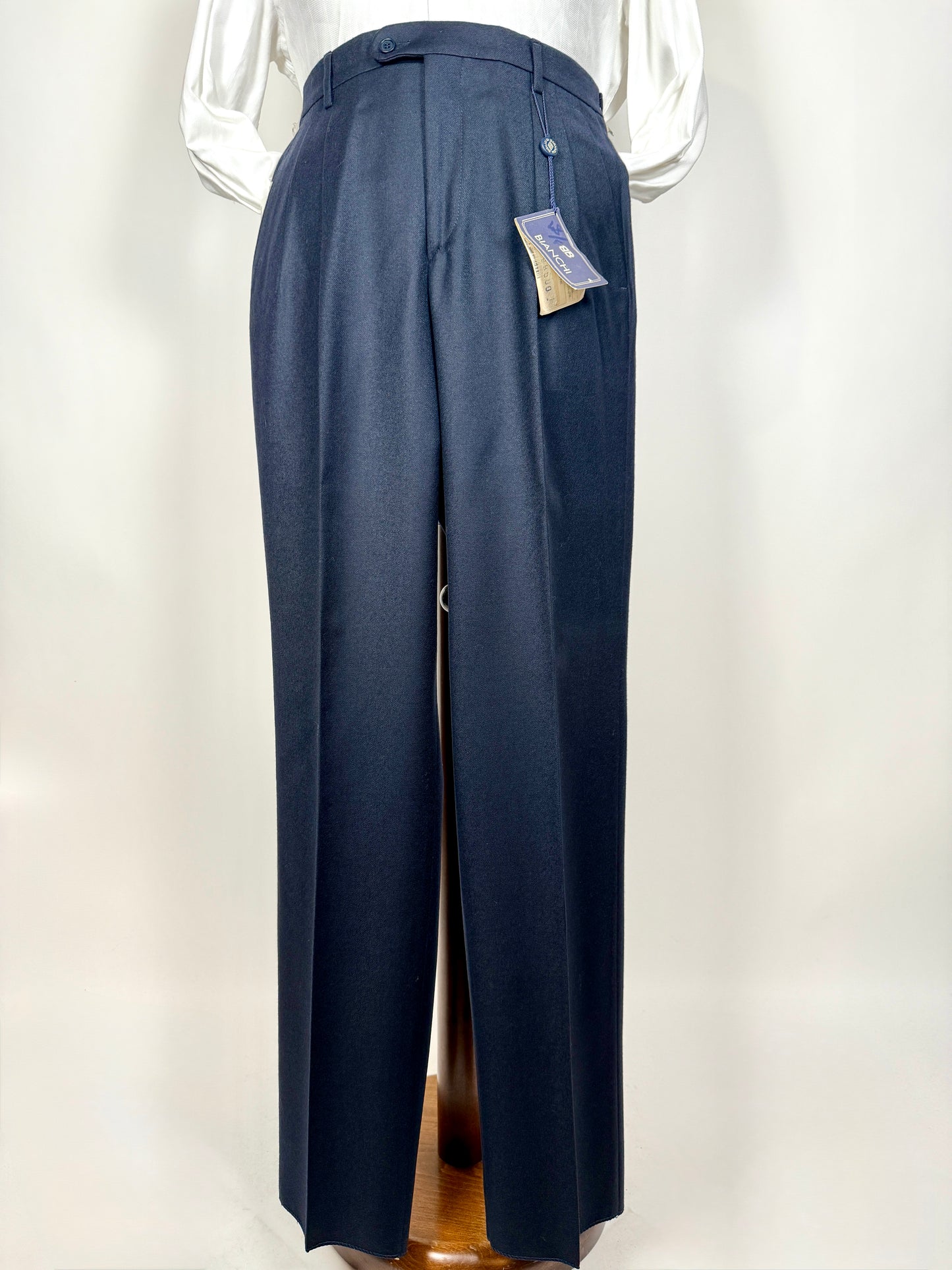 Pantaloni flanella blu notte (NOS) - tg. 46/48