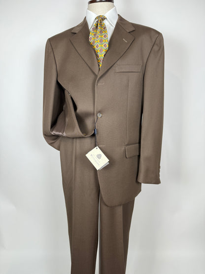 Completo anni ‘90 in twill marrone/cachi (NOS) - tg. 56
