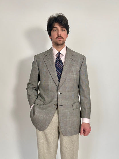 Giacca Yves Saint Laurent anni ‘90 principe di Galles bottoni madreperla - tg. 50