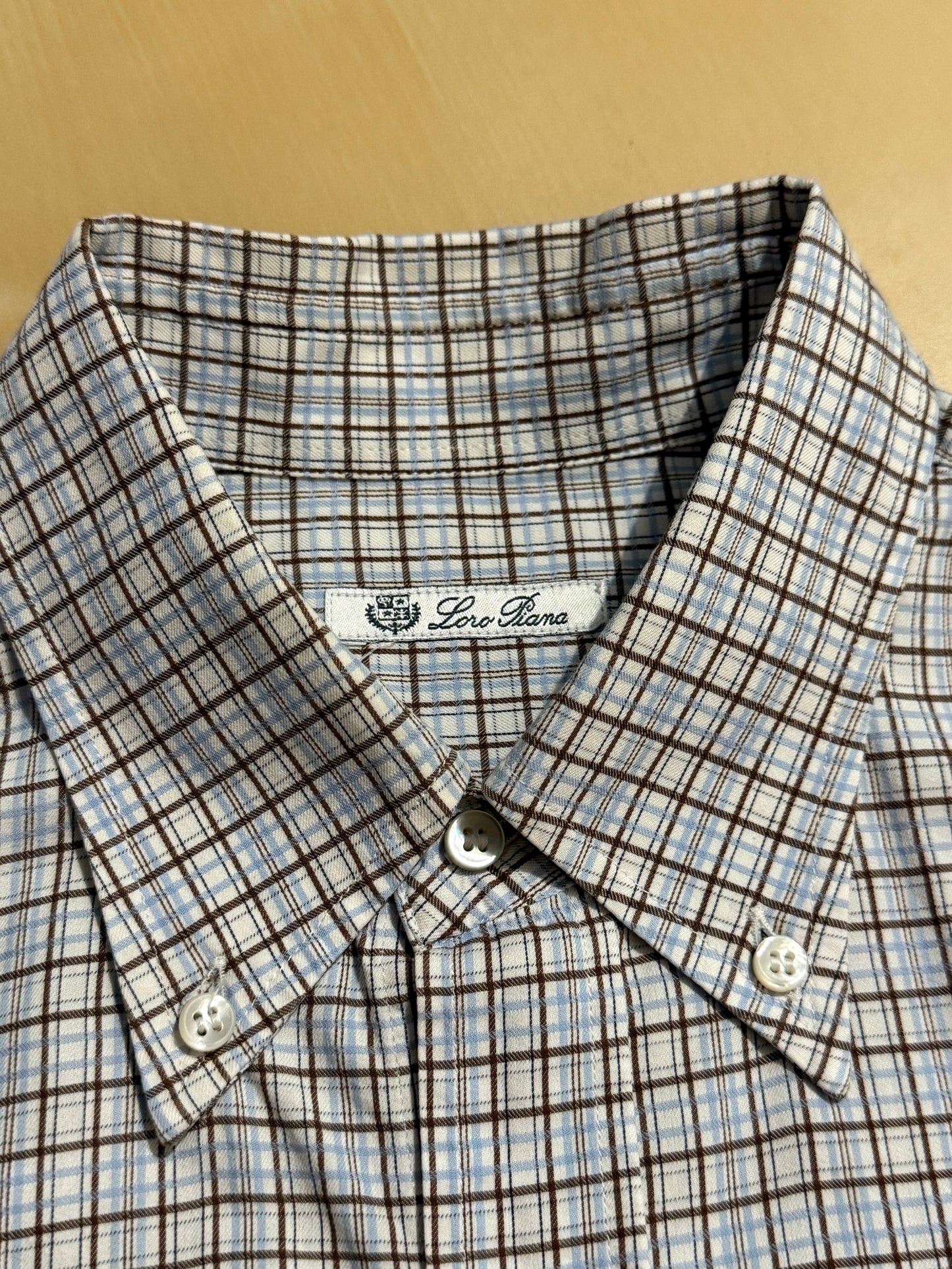 Camicia Loro Piana quadri tattersall - L