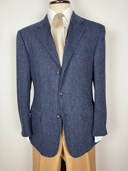 Giacca anni ‘90 in tweed blu - tg. 50
