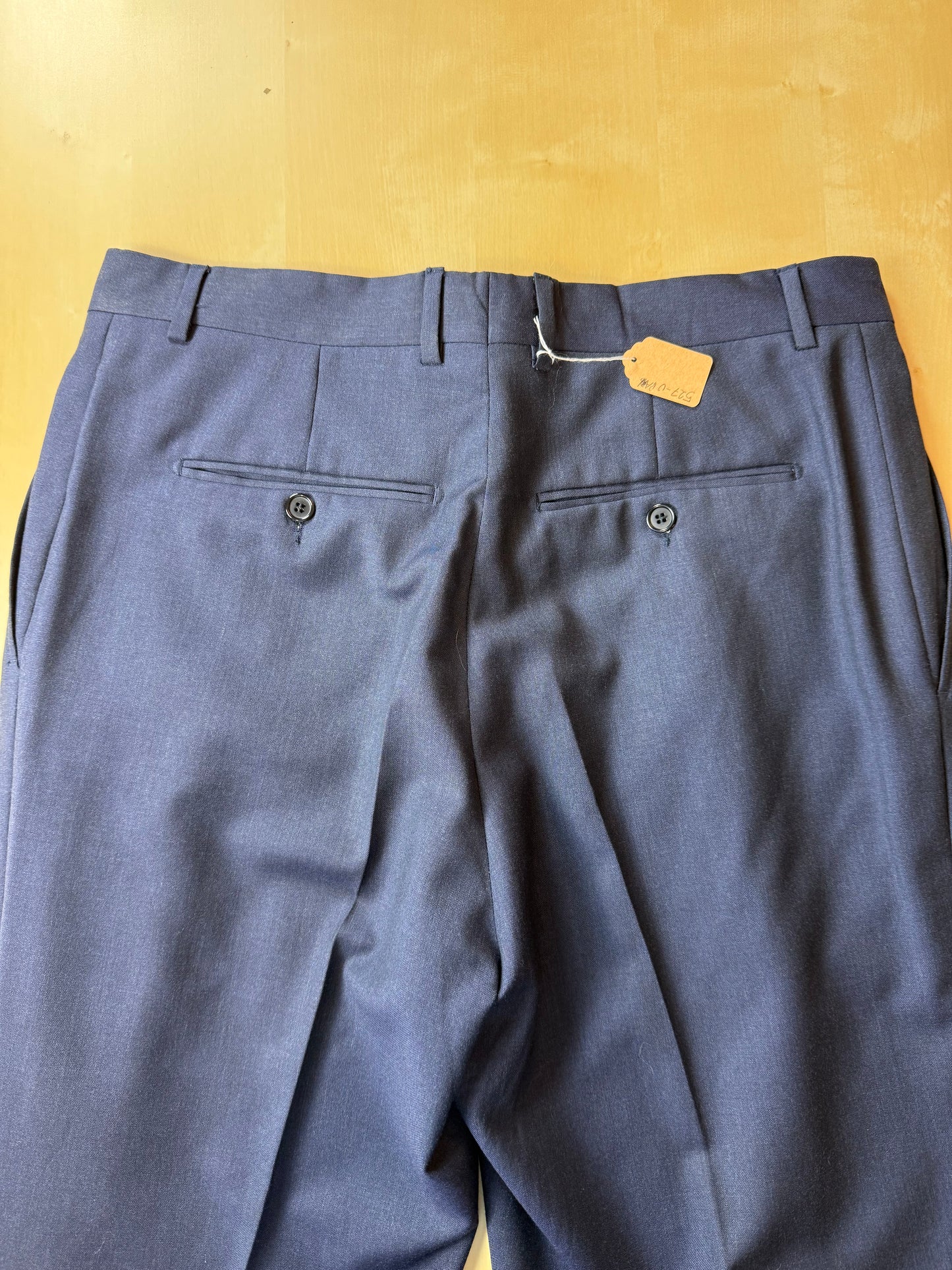 Pantaloni fresco lana blu anni '80 - tg. 48/50