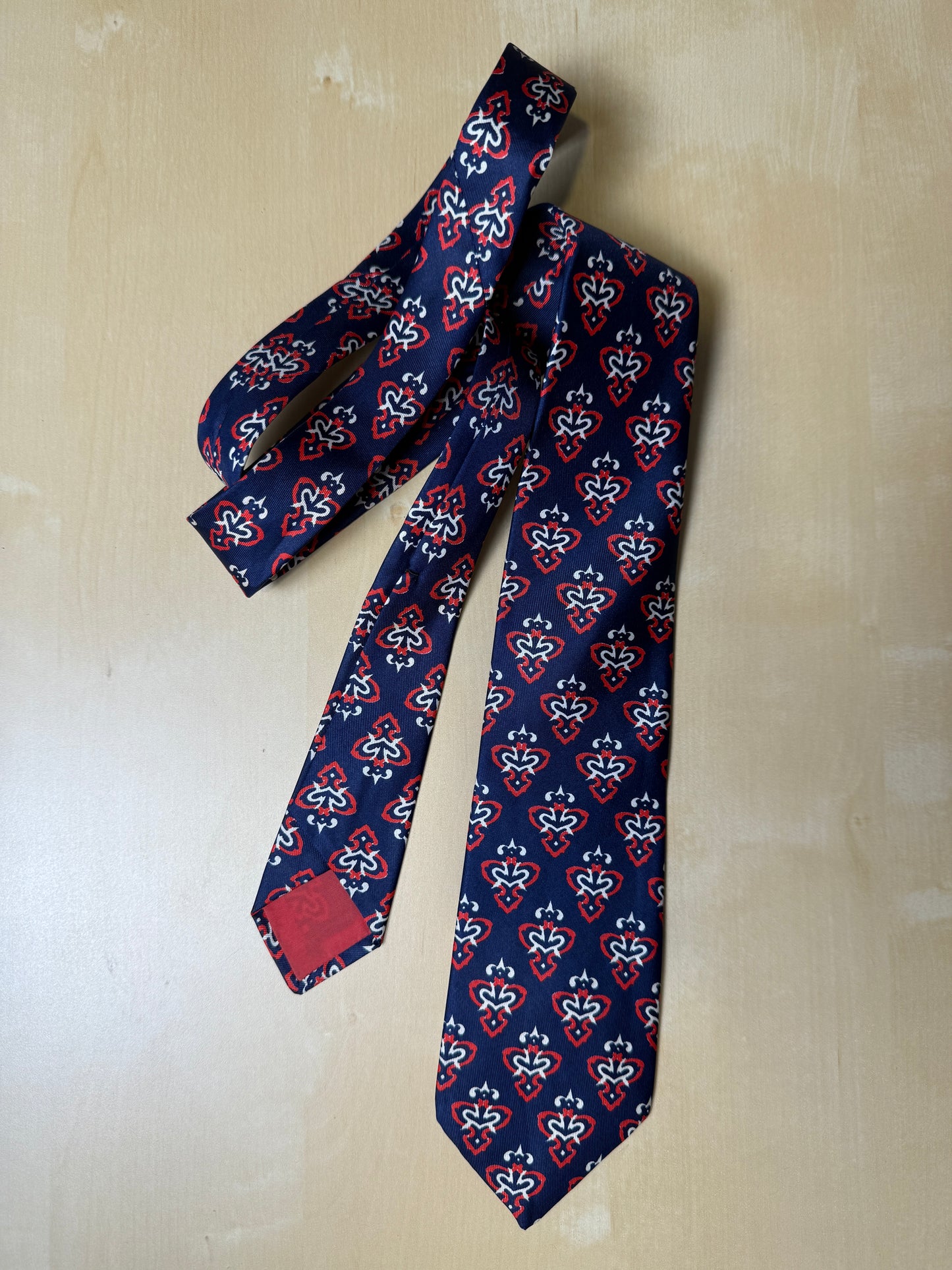 Cravatta anni ‘60/‘70 gigli