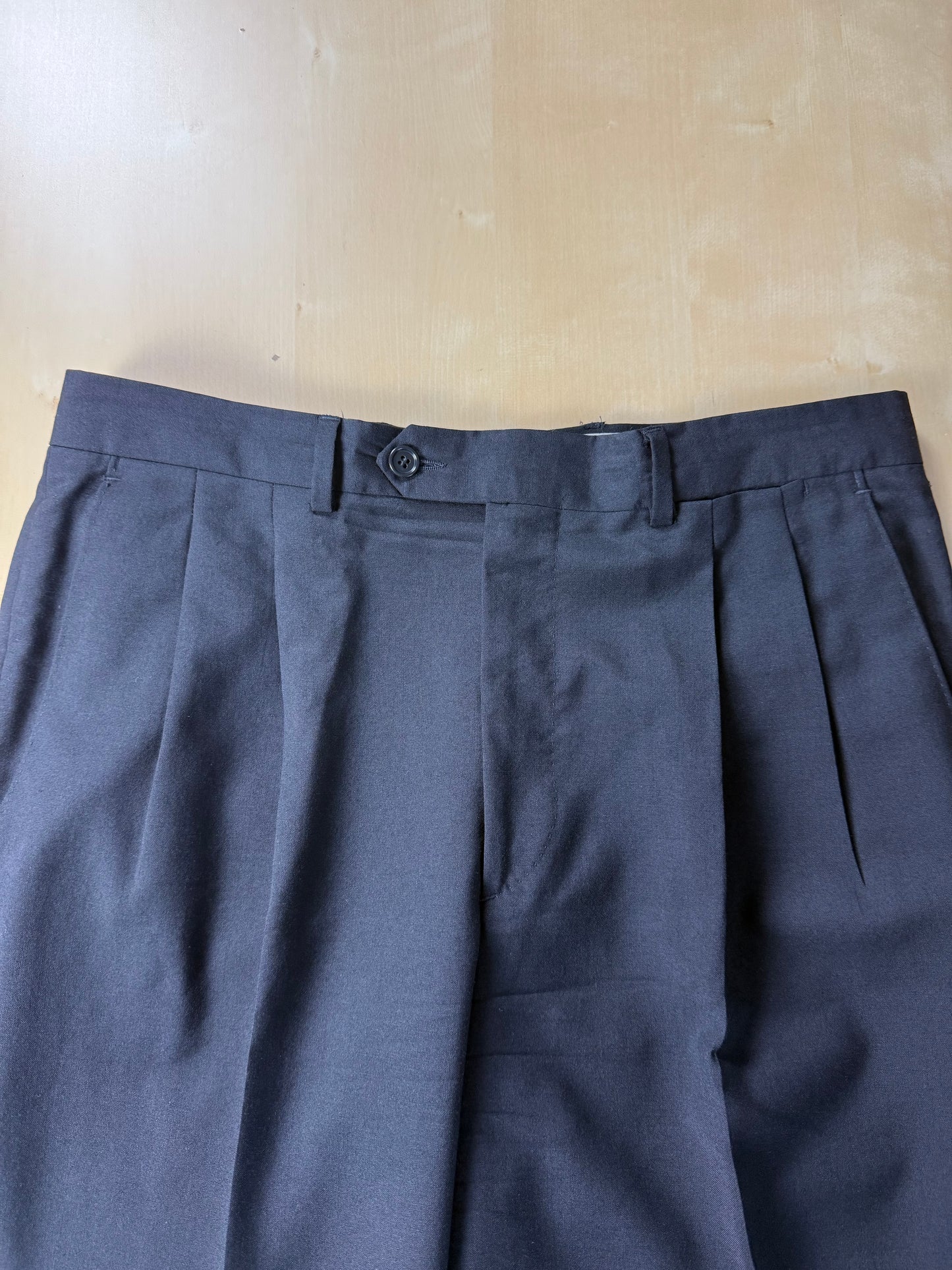 Pantaloni fresco lana blu notte - tg. 48/50
