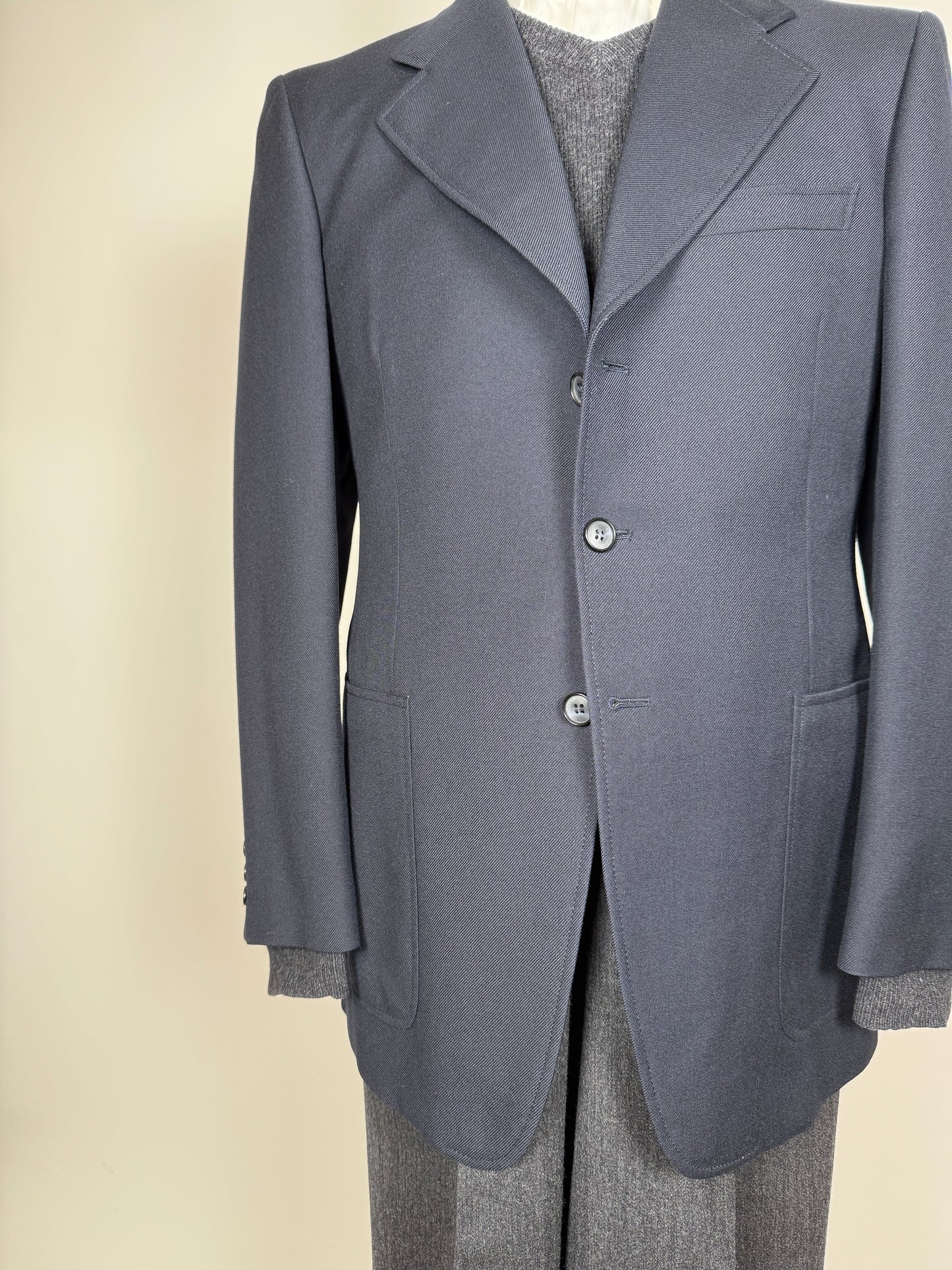 Giacca cavalry twill blu anni ‘60/‘70 - tg. 48