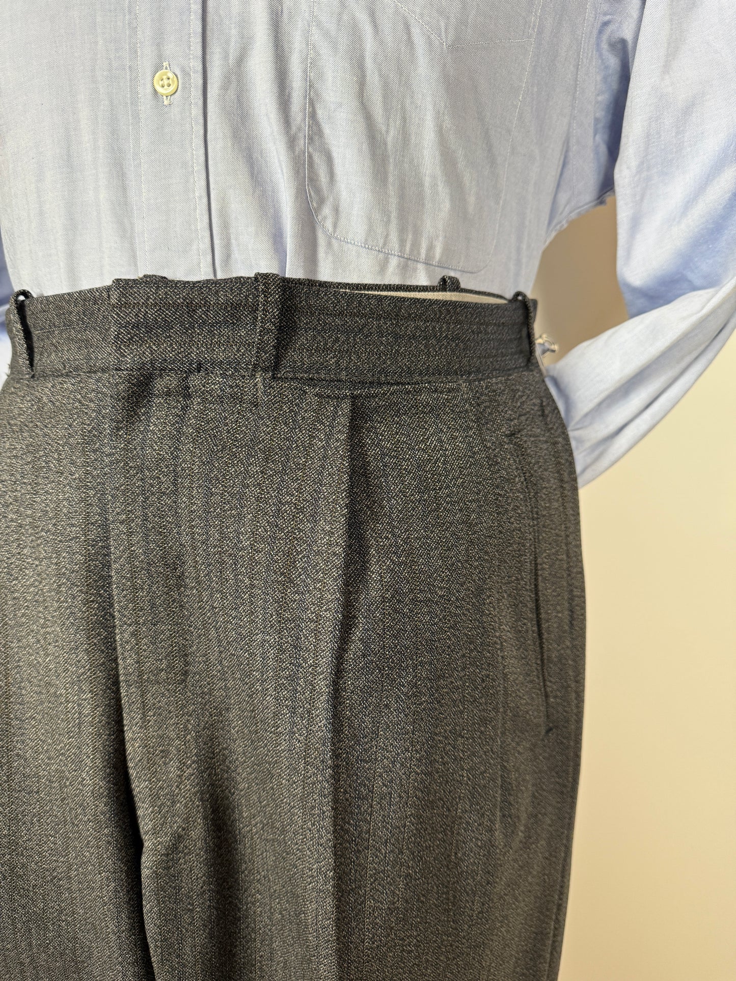 Completo sartoriale anni ‘60 grigio sale pepe - tg. 50/52