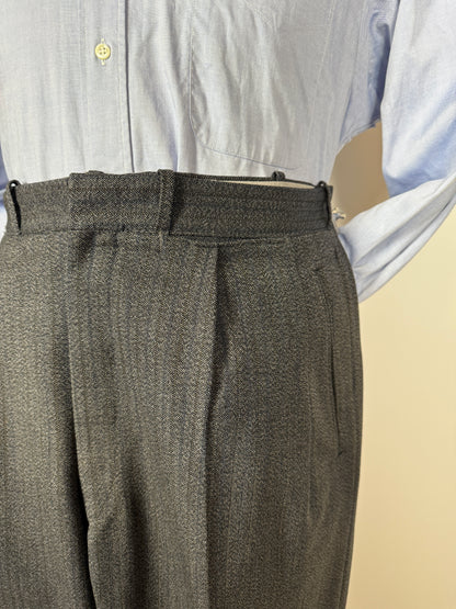 Completo sartoriale anni ‘60 grigio sale pepe - tg. 50/52