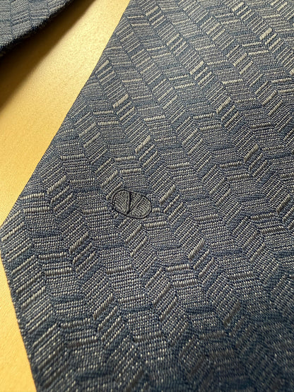 Cravatta Valentino chevron grigio jacquard