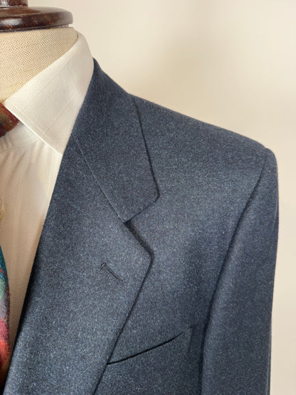 Completo anni ‘80 tessuto Loro Piana flanella lana e cashmere - tg. 50