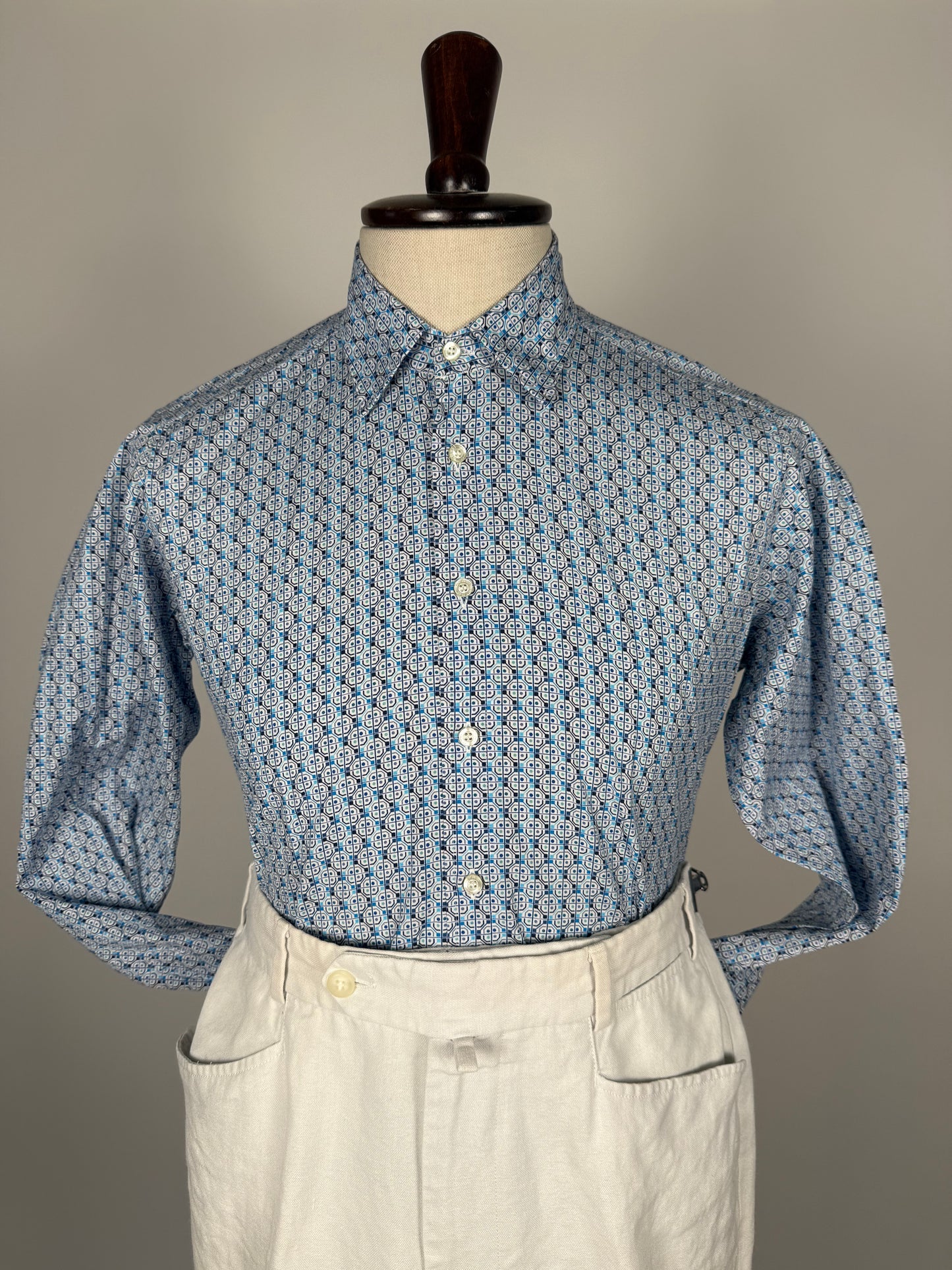 Camicia Etro fantasia geometrica - S/M collo 39