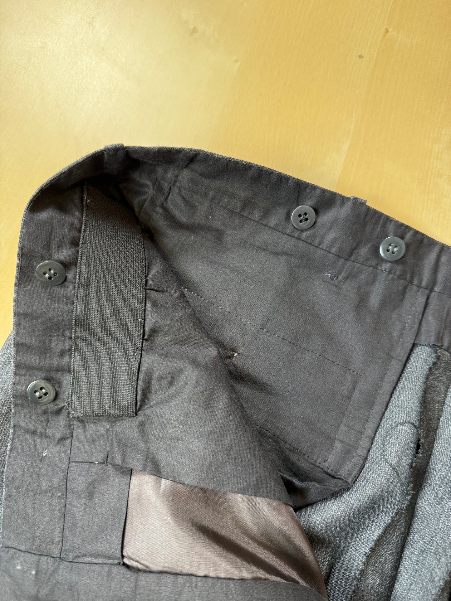Pantaloni sartoriali fresco lana antracite - tg. 52