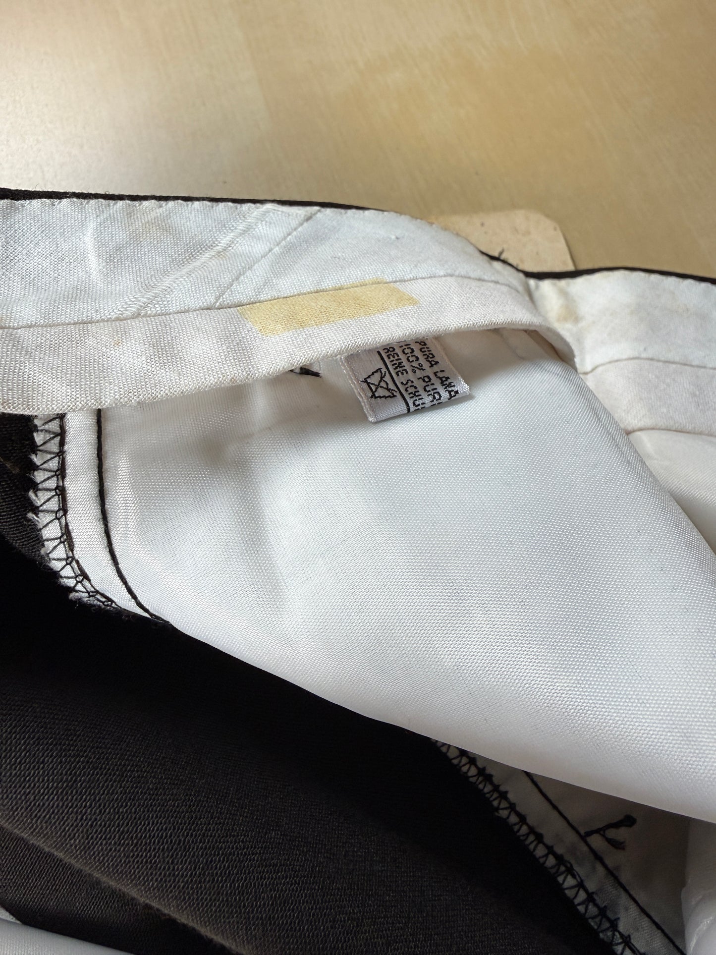 Pantaloni anni ‘70 twill pettinato marrone (NOS) - tg. 44